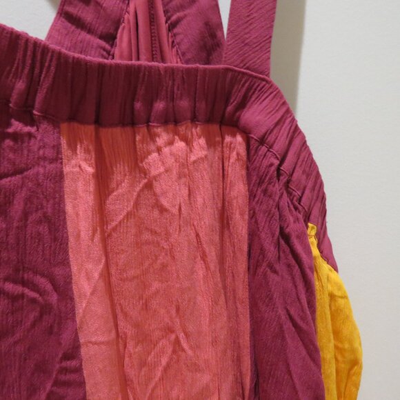 LANE BRYANT Halter Colorblock Maxi Dress in Anemone Bright Stretch 26-28 NWT - Picture 6 of 14